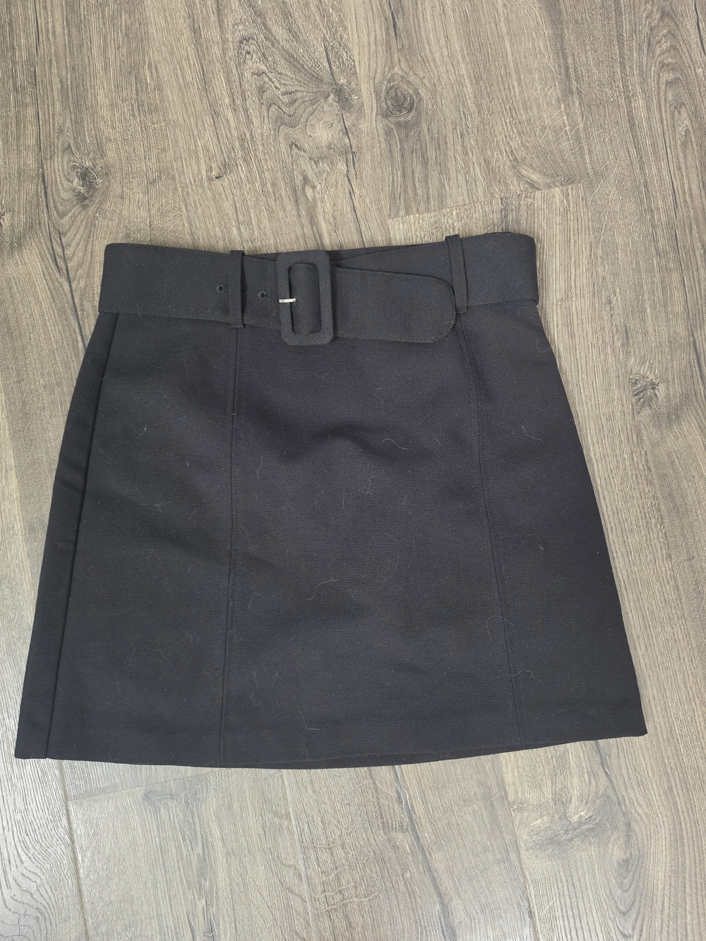 H&M Black Mini Skirt with Belt